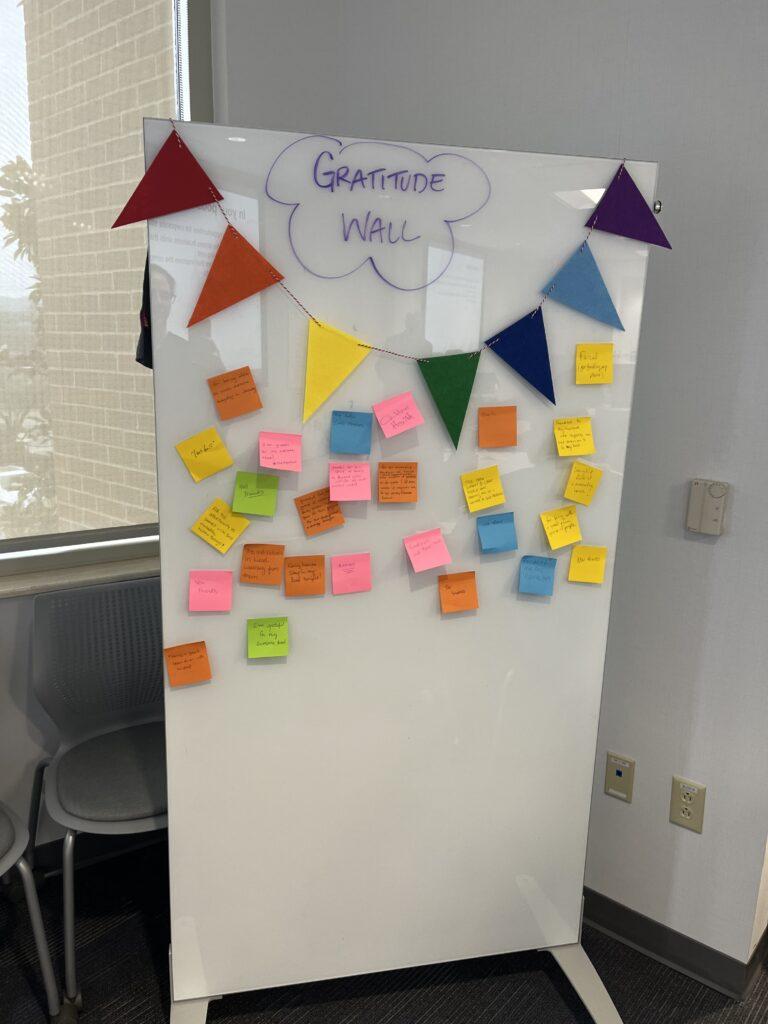 Example gratitude wall