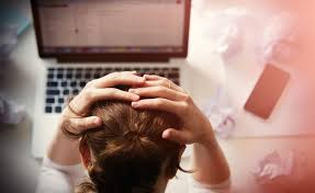 Frustrated person